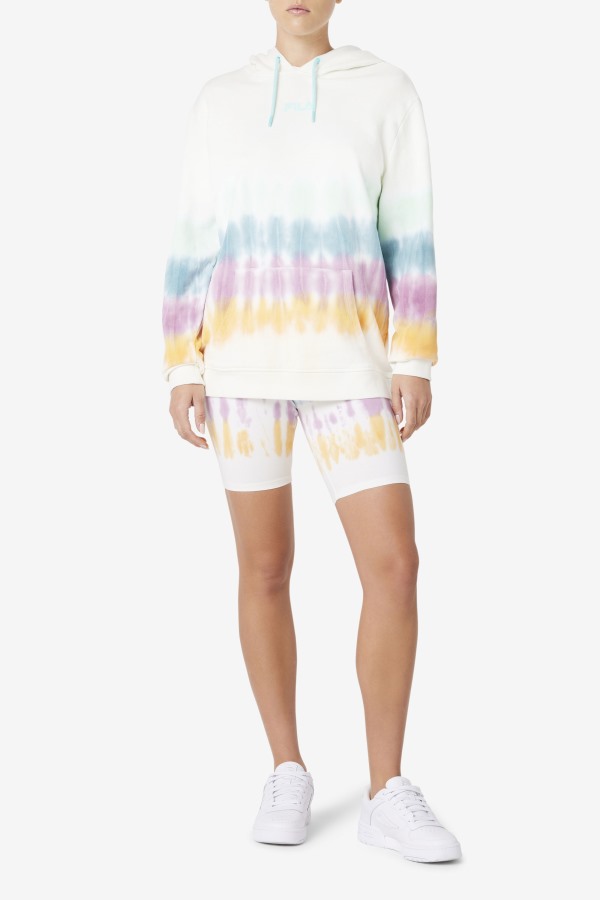 Aerolynn Tie Dye Hoodie White Tie Dye Fila Outlets