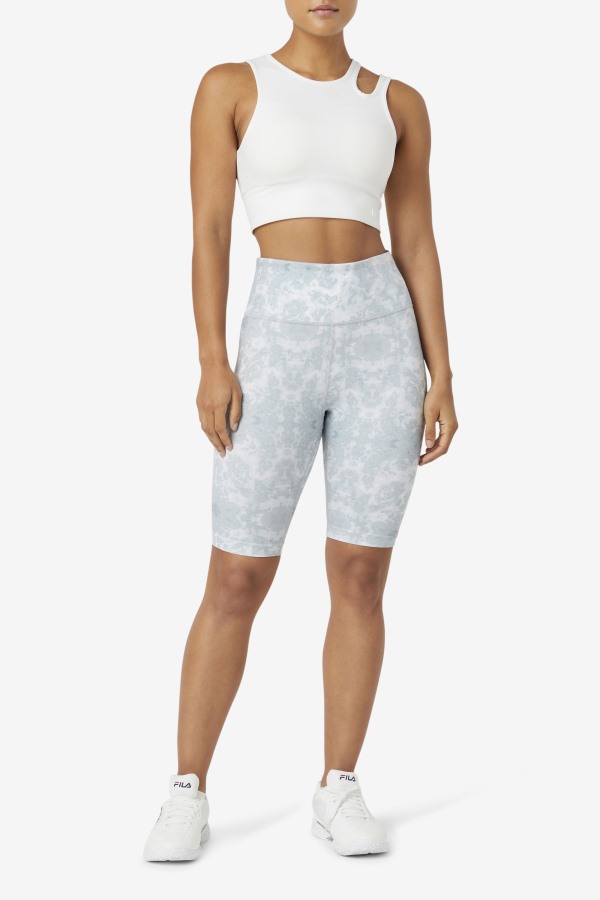 Uplift Slice Crop Bra Top White Fila Outlets