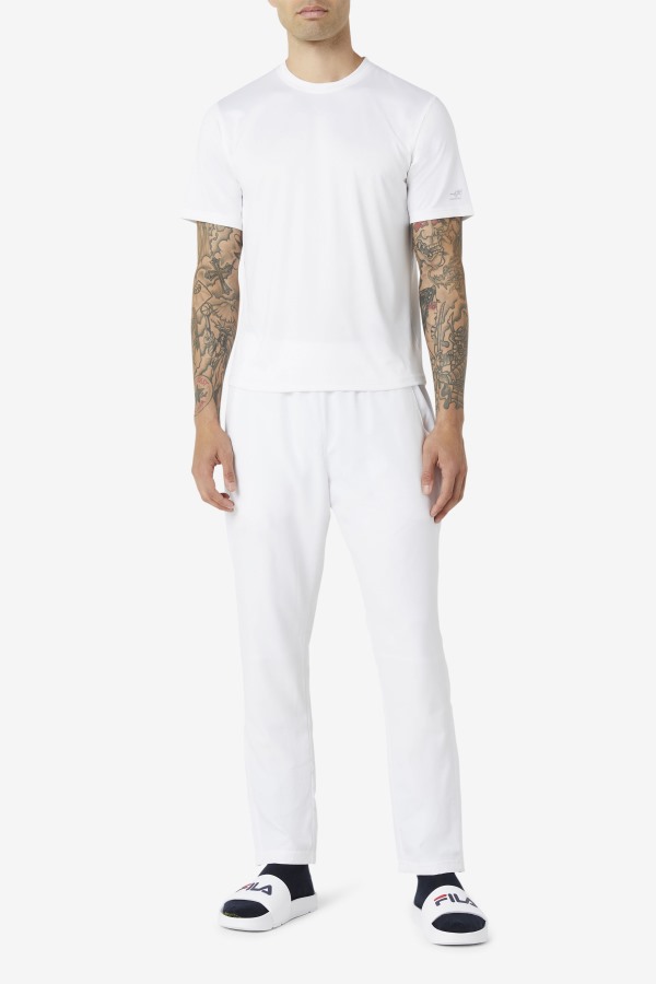 White Pickleball Scallop Hem Crew Fila Outlets