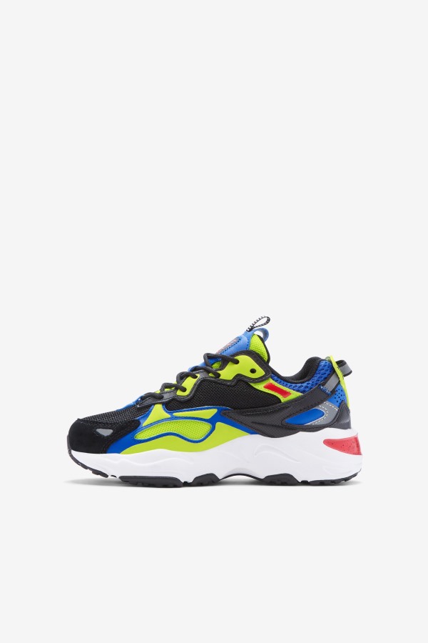 Fila Outlets Big Kids\' Ray Tracer Apex Black/Blue/Red