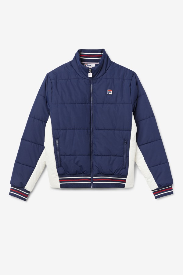Watson Puffer Jacket Fila Outlets Peacoat/Gardenia