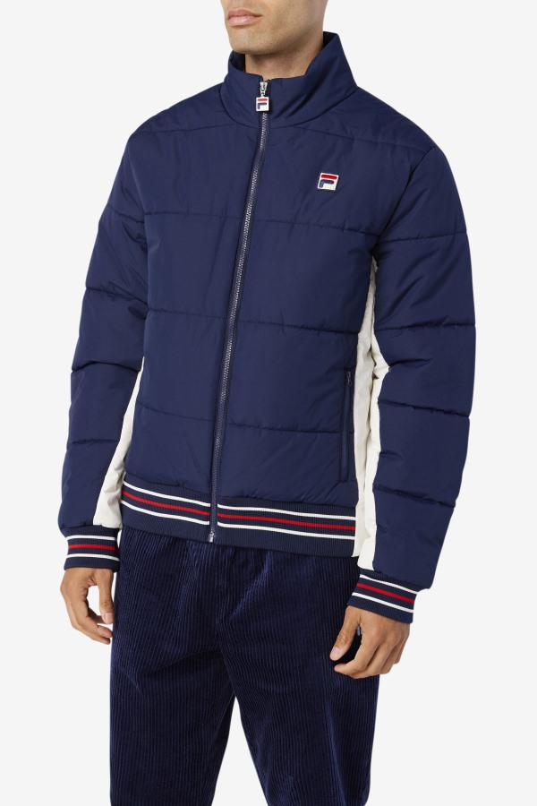 Watson Puffer Jacket Fila Outlets Peacoat/Gardenia