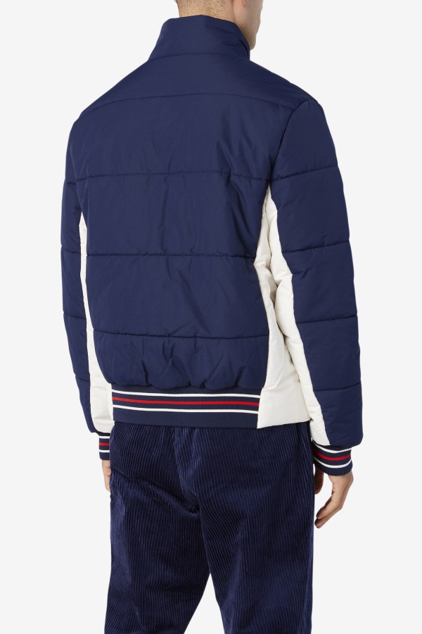 Watson Puffer Jacket Fila Outlets Peacoat/Gardenia