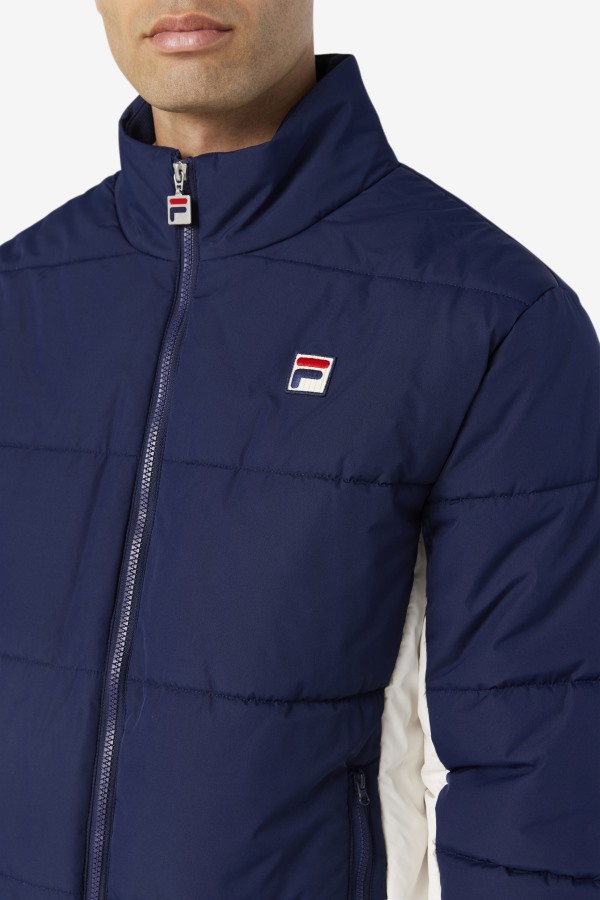 Watson Puffer Jacket Fila Outlets Peacoat/Gardenia