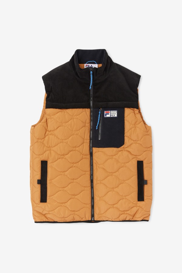 Adobe/Black Fila Outlets Crag Vest