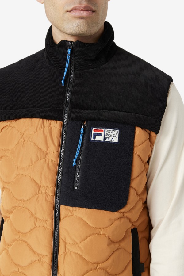 Adobe/Black Fila Outlets Crag Vest