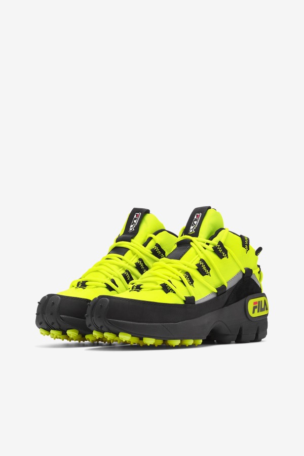 Yellow/Black/Red Women\'s Grant Hill 1 x Trailpacer Fila Outlets