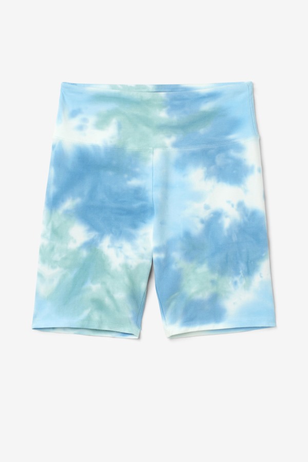 Fila Outlets Taima Tie Dye Bike Short White/Splish/All/Latigo Bay