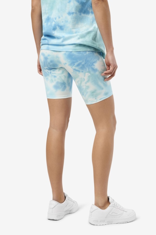 Fila Outlets Taima Tie Dye Bike Short White/Splish/All/Latigo Bay