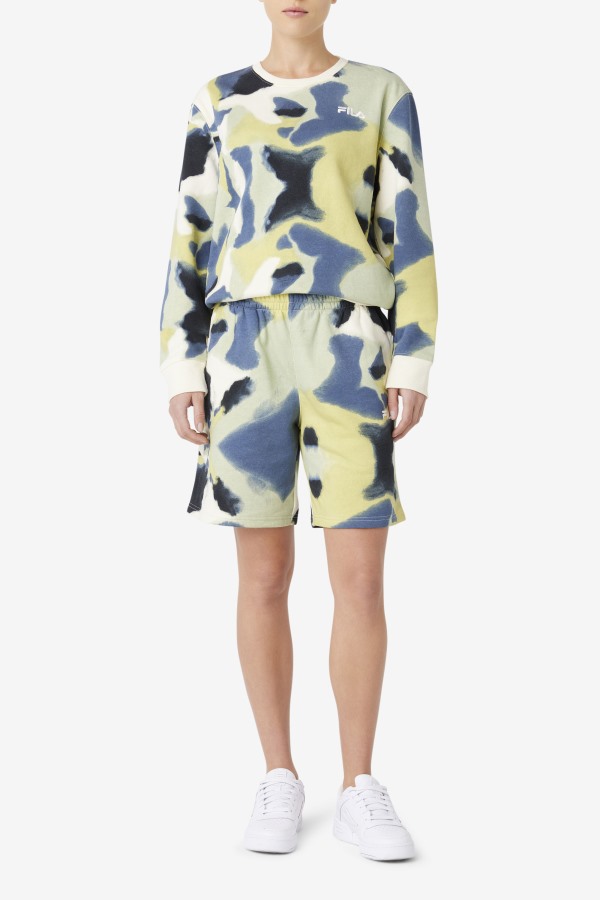 Aim Short Brushstroke Print Fila Outlets