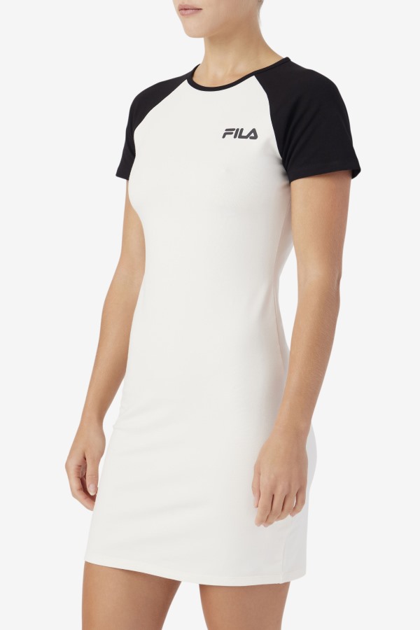 Kyra Dress Gardenia/Black Fila Outlets