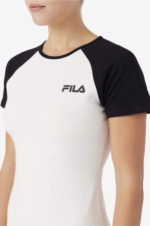 Kyra Dress Gardenia/Black Fila Outlets
