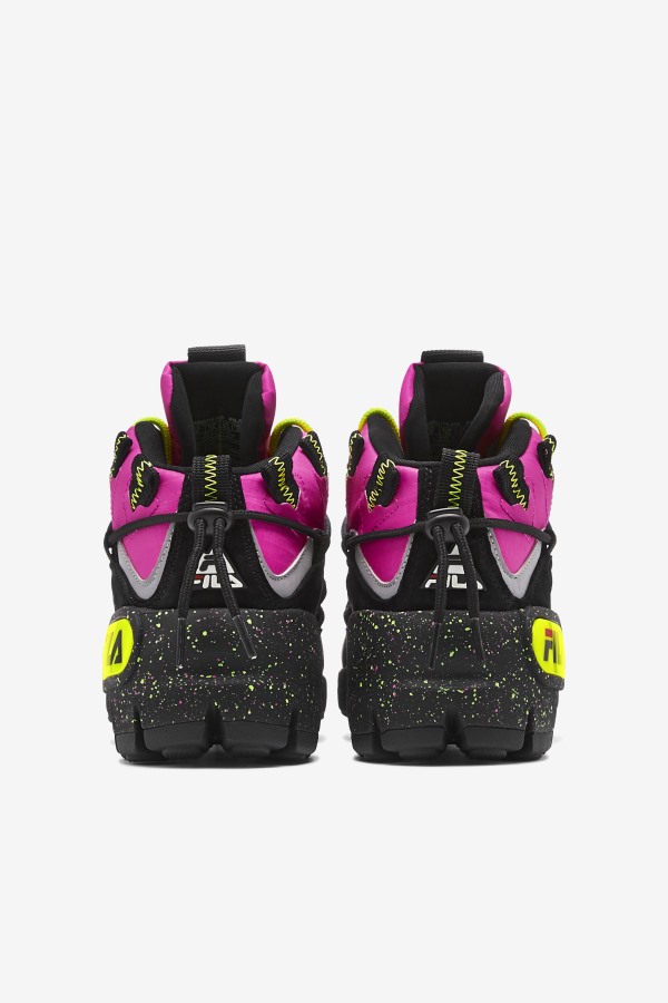 Women\'s Grant Hill 1 x Trailpacer Pink Glow/Black/Yellow Fila Outlets