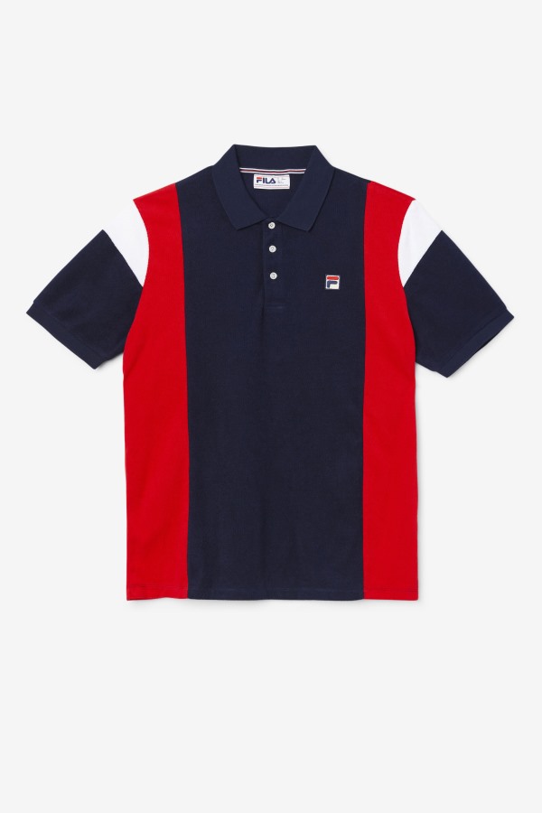 Fila Outlets Astro Terry Polo Navy/Red/White
