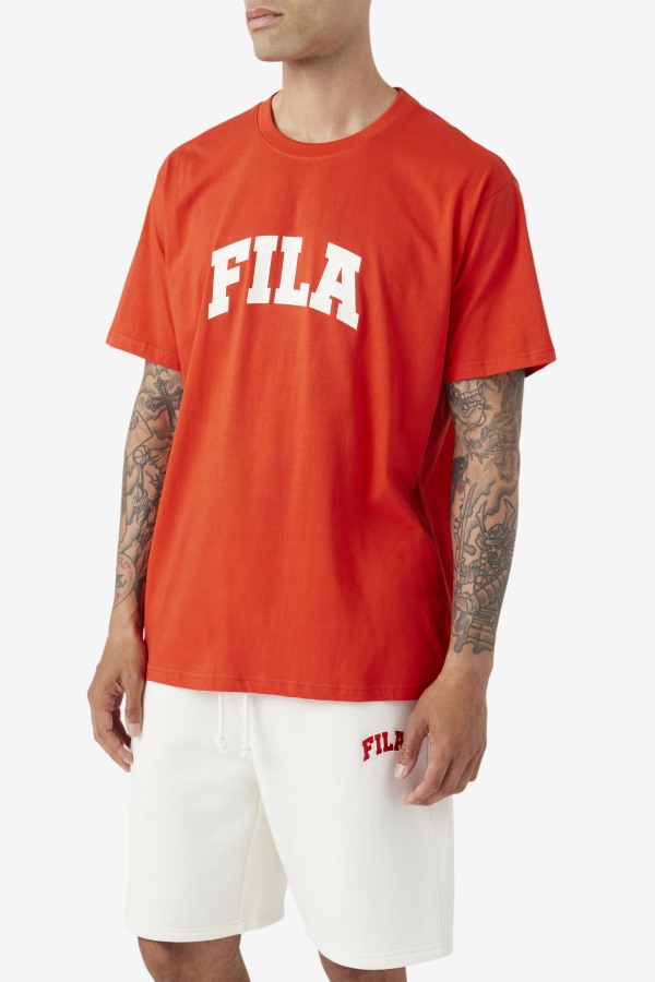 Fiery Red/White Cody Tee Fila Outlets