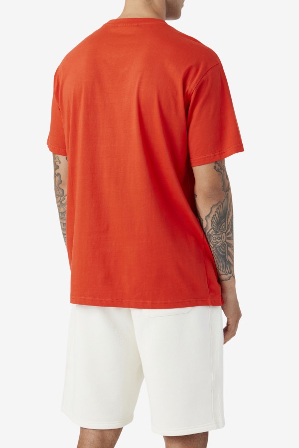 Fiery Red/White Cody Tee Fila Outlets