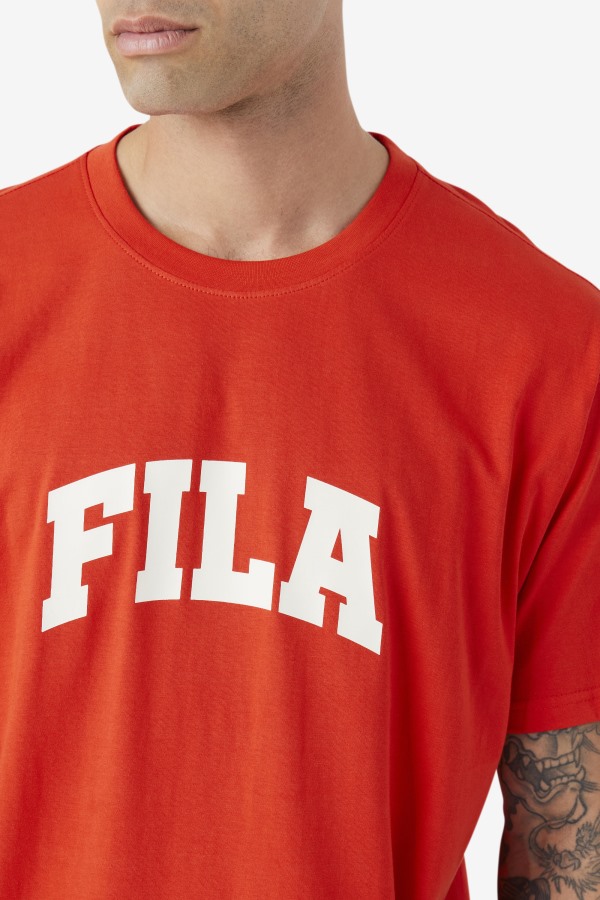 Fiery Red/White Cody Tee Fila Outlets
