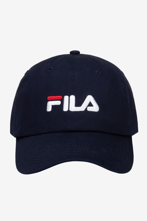 Fila Outlets Embroidered Logo Baseball Hat Navy