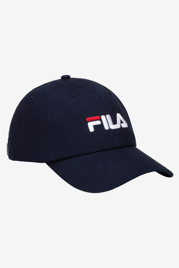 Fila Outlets Embroidered Logo Baseball Hat Navy