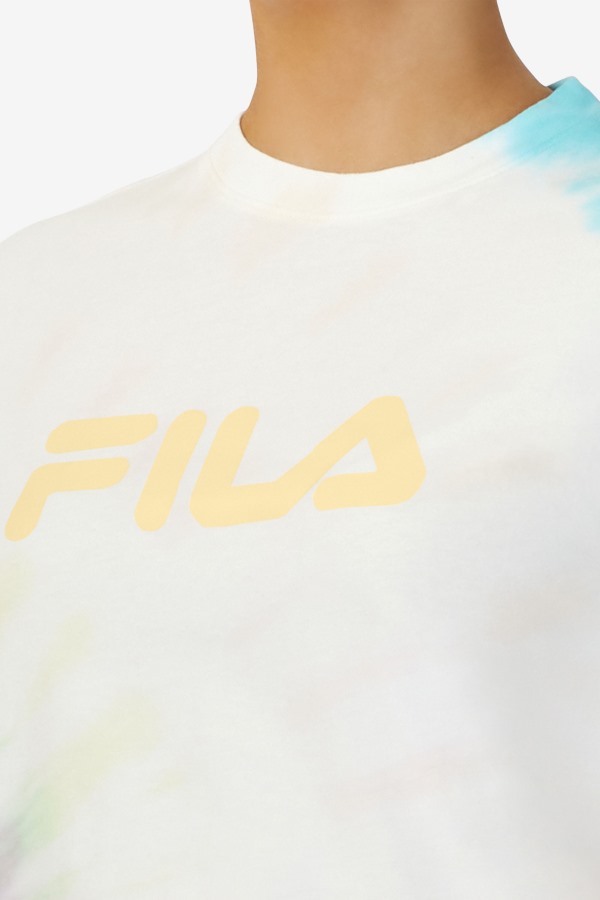 Double Cream Tie Dye Fila Outlets Alivia Tie Dye Tee