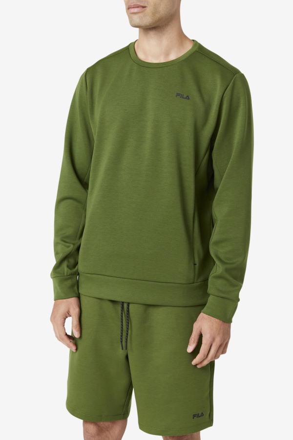 Emry Crew Fila Outlets Chive/Black