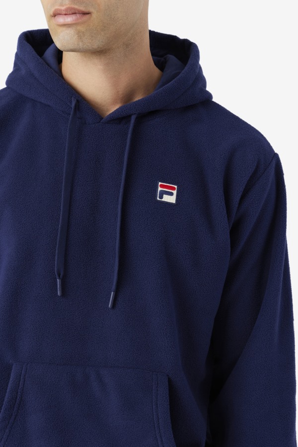 Fila Outlets Finn Fleece Hoodie Navy