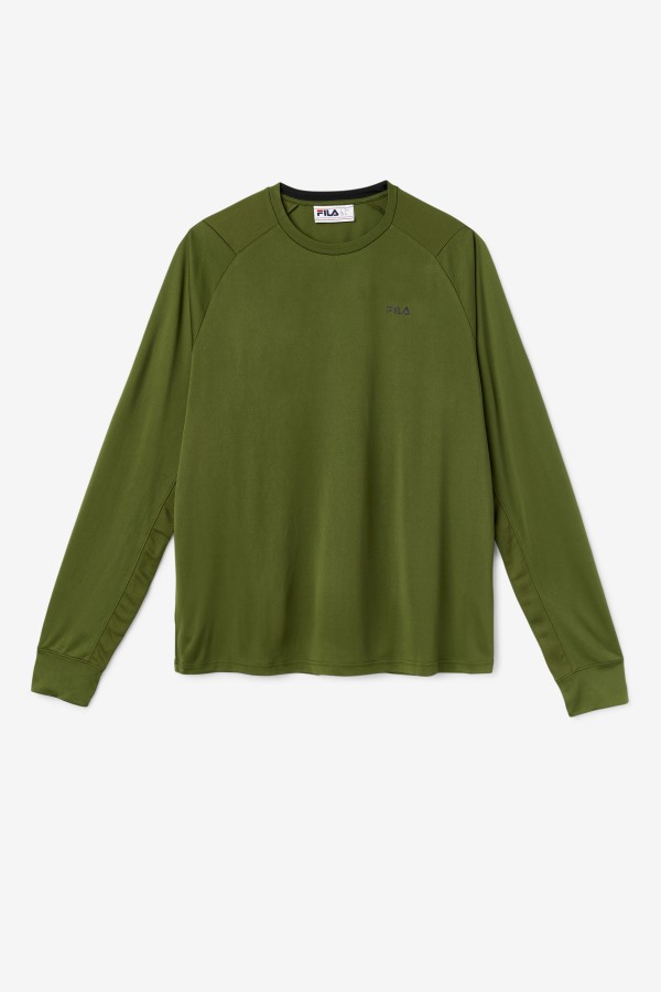 Jazam Long Sleeve Crew Chive/Black Fila Outlets