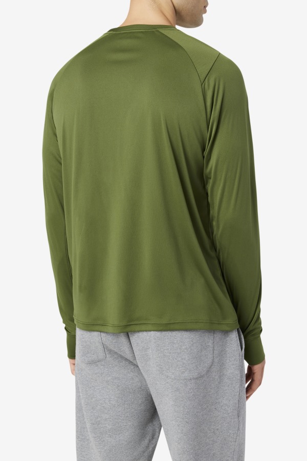 Jazam Long Sleeve Crew Chive/Black Fila Outlets