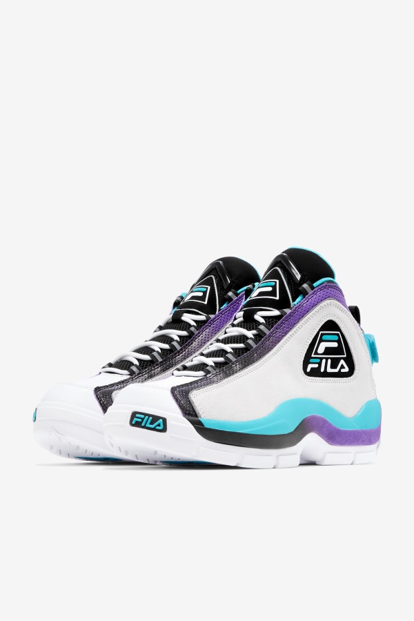 White/Blue/Purple Fila Outlets Men\'s Grant Hill 2