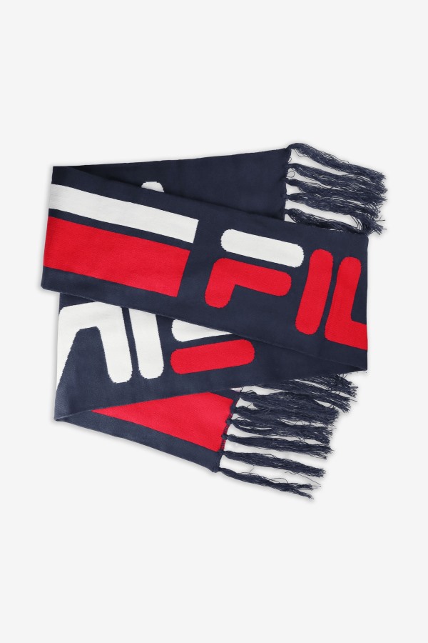 Fila Outlets Jacquard Scarf Navy/Red/White