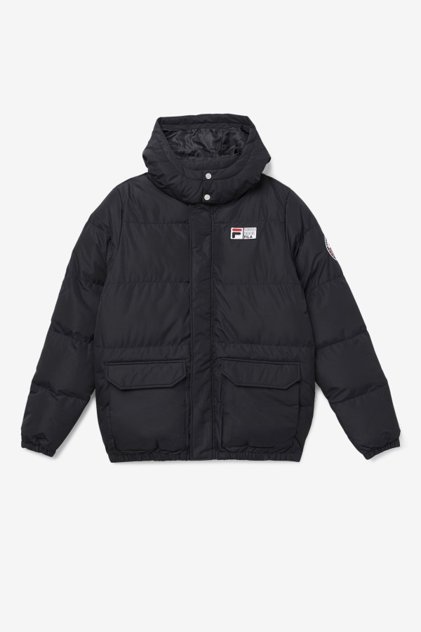Otler Puffer Jacket Fila Outlets Black