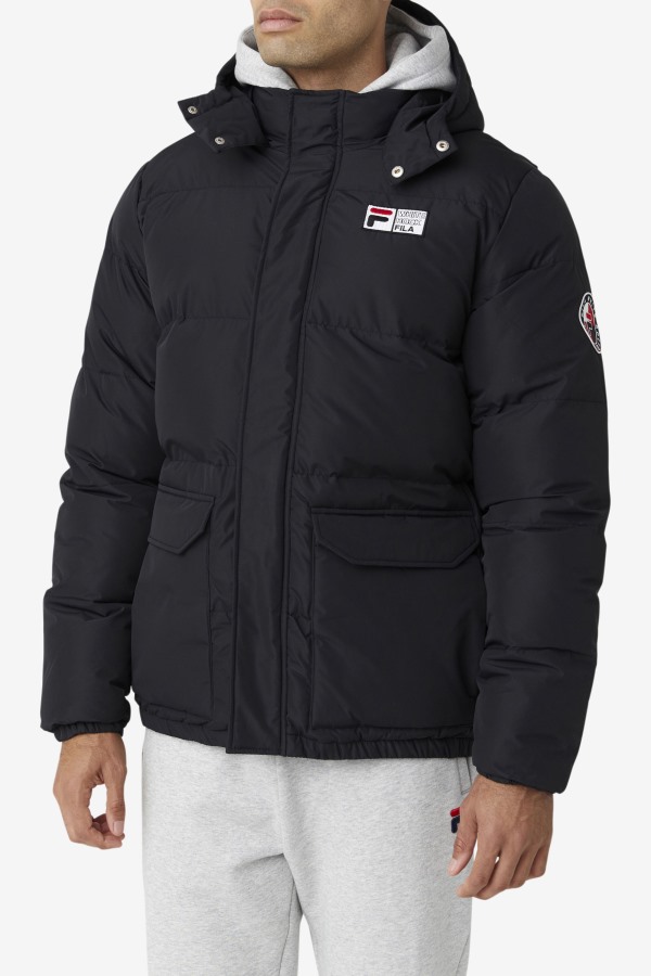 Otler Puffer Jacket Fila Outlets Black