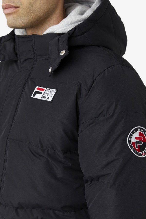 Otler Puffer Jacket Fila Outlets Black