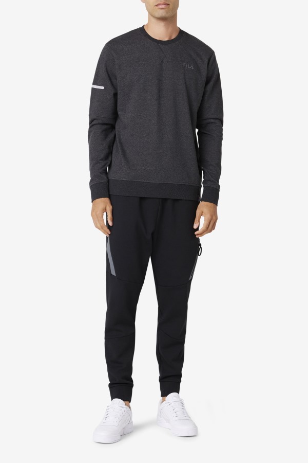 Commuter Crew Fila Outlets Black Heather