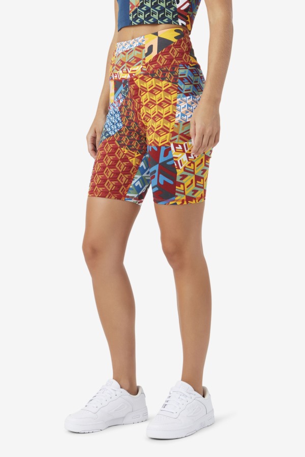 Ocean/Yellow/Whitee Elowen Bike Short Fila Outlets