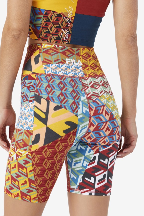 Ocean/Yellow/Whitee Elowen Bike Short Fila Outlets