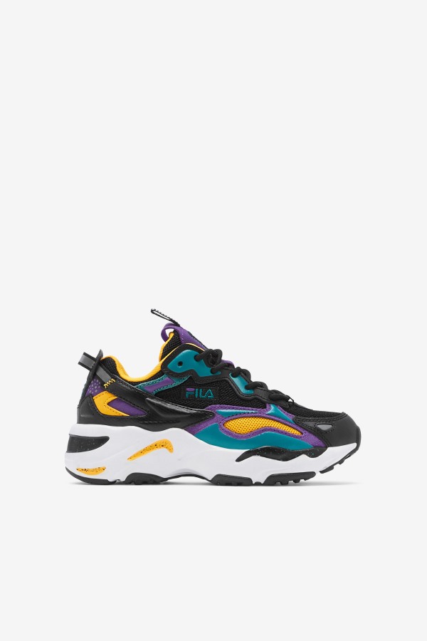 Black/Purple/White Little Kids' Ray tracer Apex Fila Outlets