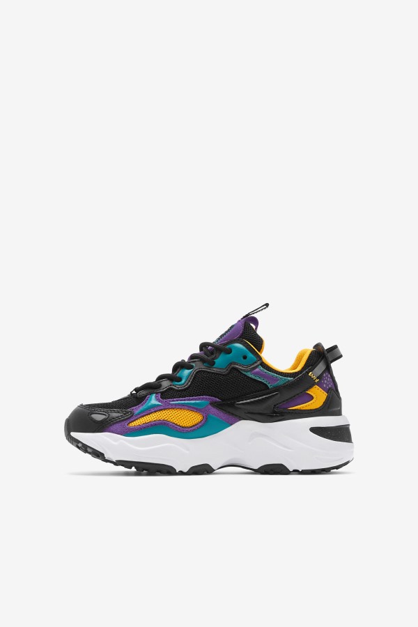 Black/Purple/White Little Kids\' Ray tracer Apex Fila Outlets
