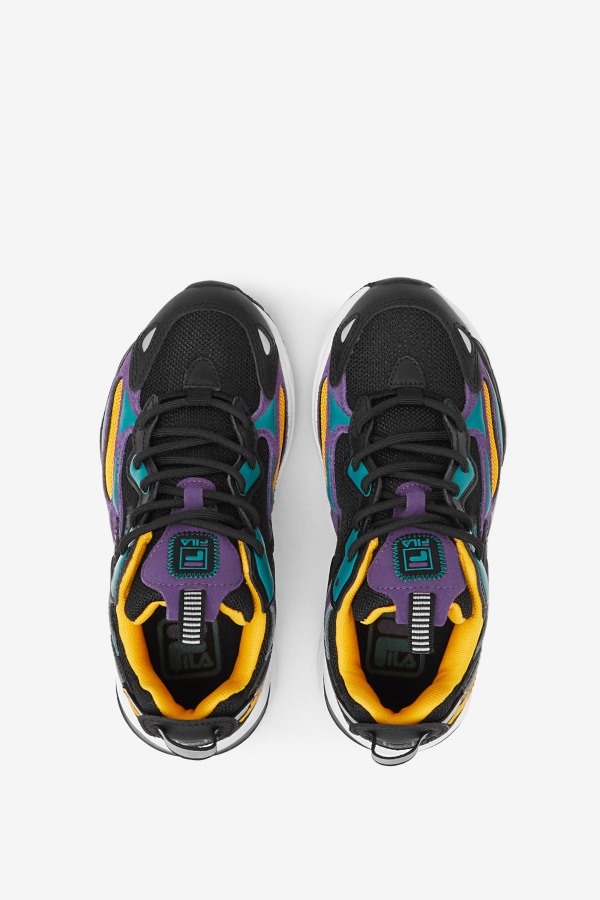 Black/Purple/White Little Kids\' Ray tracer Apex Fila Outlets