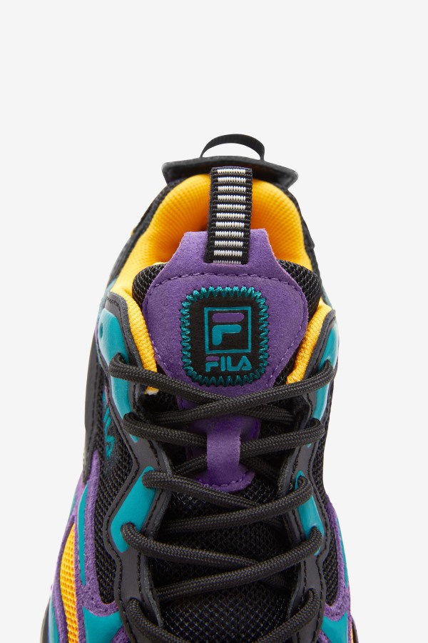 Black/Purple/White Little Kids\' Ray tracer Apex Fila Outlets