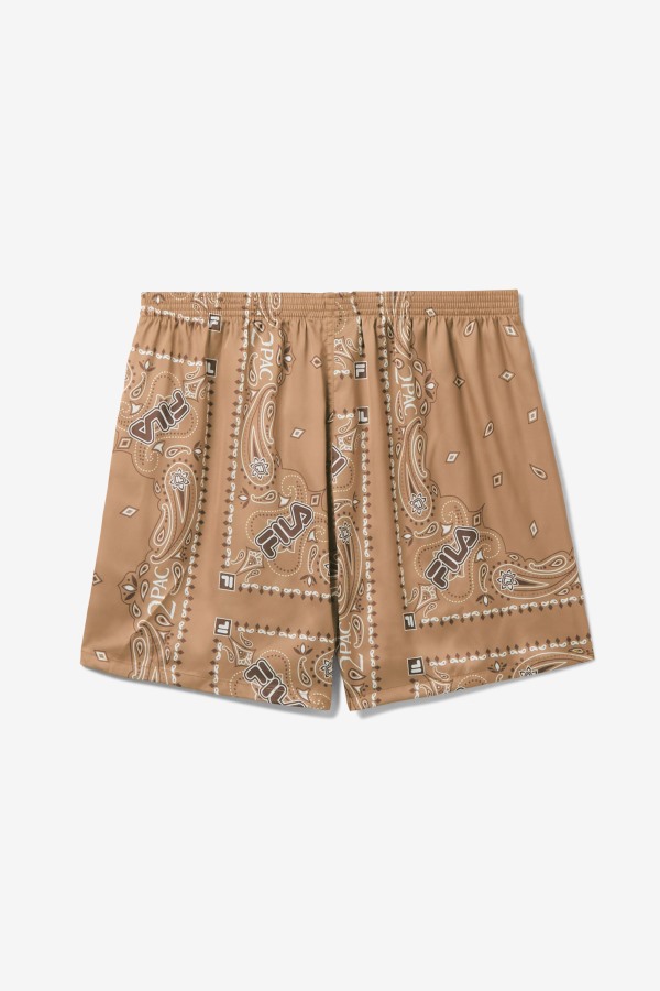 2Pac Bandana Print Boxer Fila Outlets Tobacco Brown/White