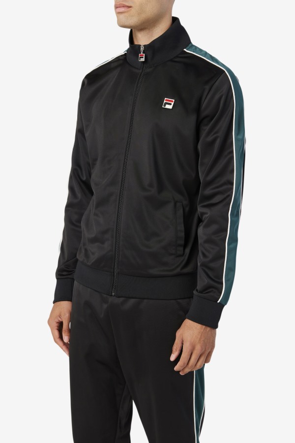 Black/June Bug/White Fila Outlets Wicks Track Jacket