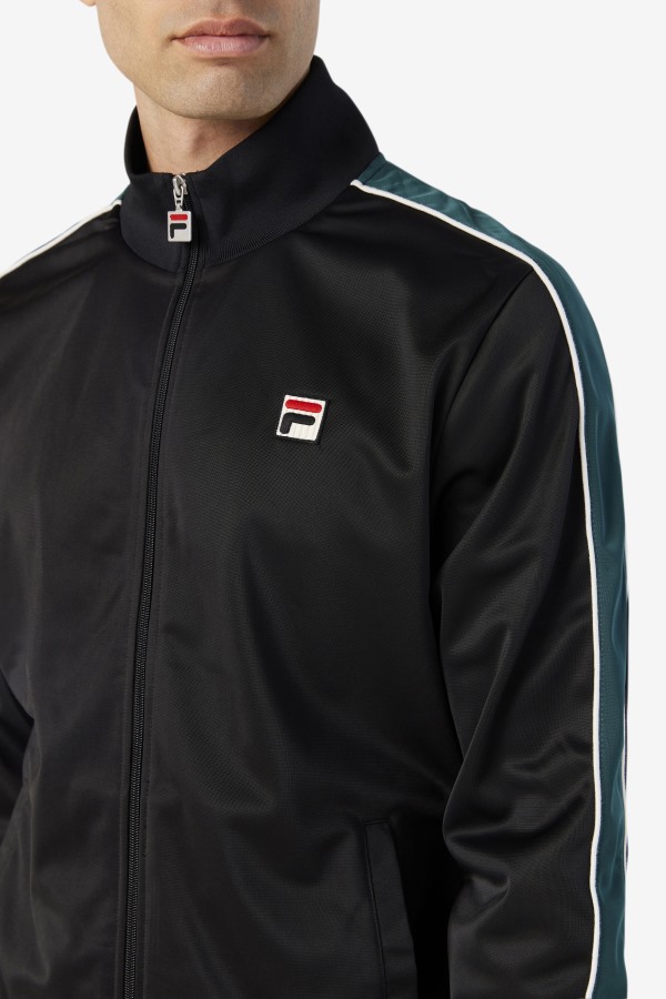Black/June Bug/White Fila Outlets Wicks Track Jacket