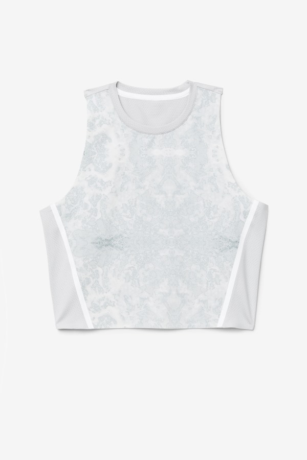Fila Outlets Highrise/White Uplift Athletic Crop Top