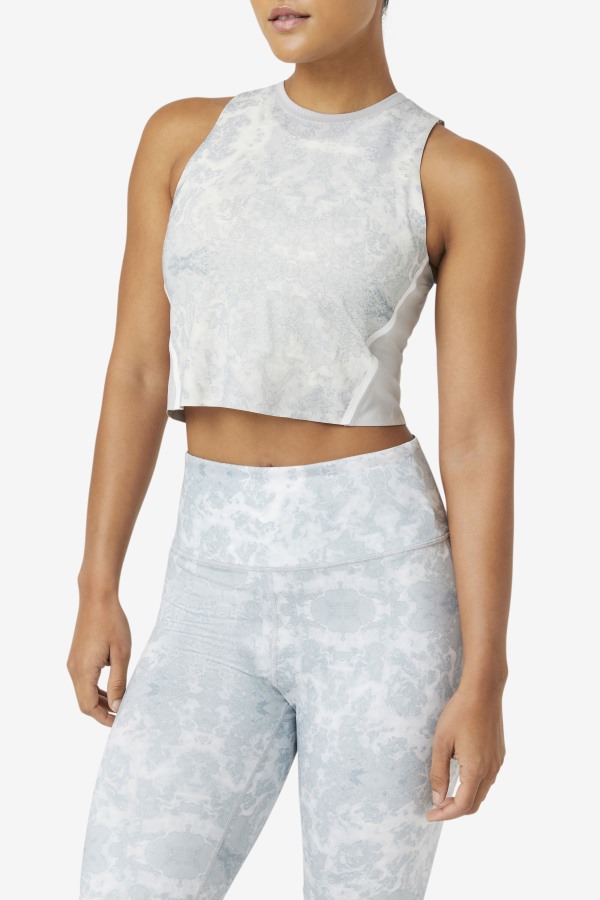 Fila Outlets Highrise/White Uplift Athletic Crop Top