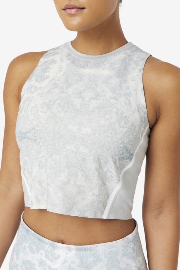 Fila Outlets Highrise/White Uplift Athletic Crop Top