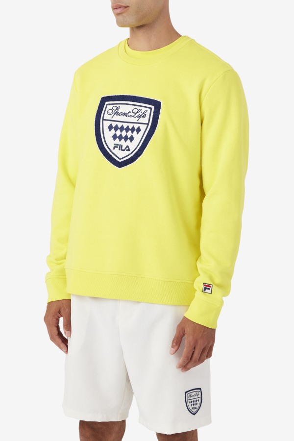 Kush Crew Fila Outlets Yellow/Navy/Gardenia