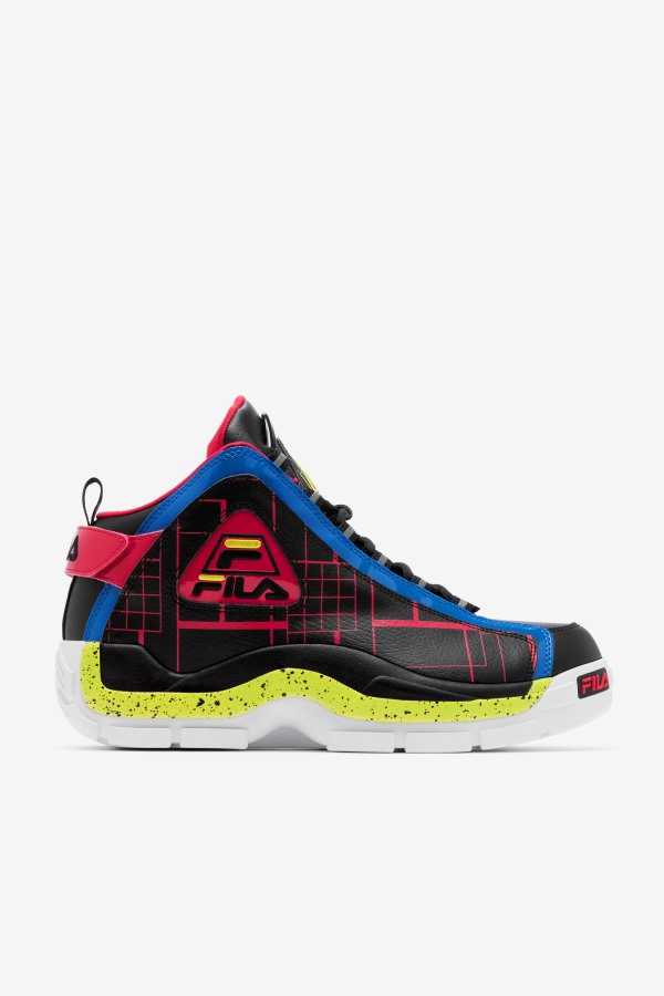 Men's Grant Hill 2 Black/Blue/Red Fila Outlets