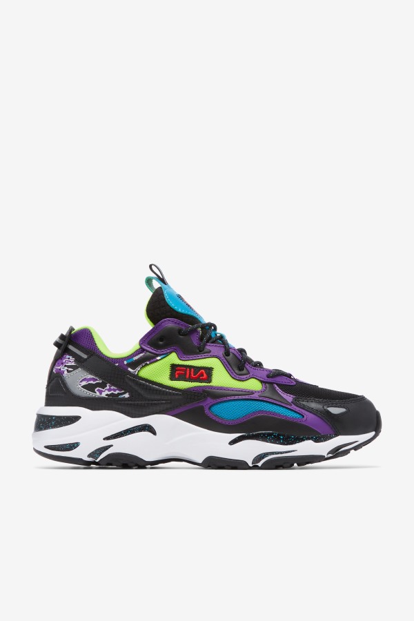 Black/White/Purple Fila Outlets Men's Ray Tracer Apex