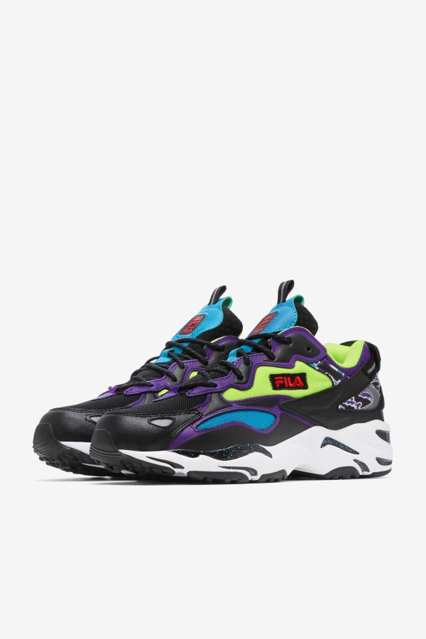 Black/White/Purple Fila Outlets Men\'s Ray Tracer Apex